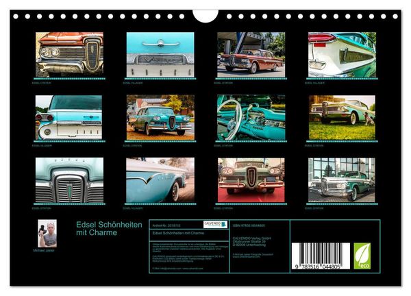 Produktbild: Edsel Sch&ouml;nheiten mit Charme (Wandkalender 2026 DIN A4 quer), CALVENDO Monatskalender