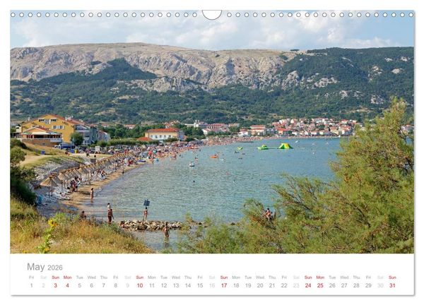 Produktbild: Adriatic Coast Croatia / UK-Version (Wall Calendar 2026 DIN A3 landscape), CALVENDO 12 Month Wall Calendar