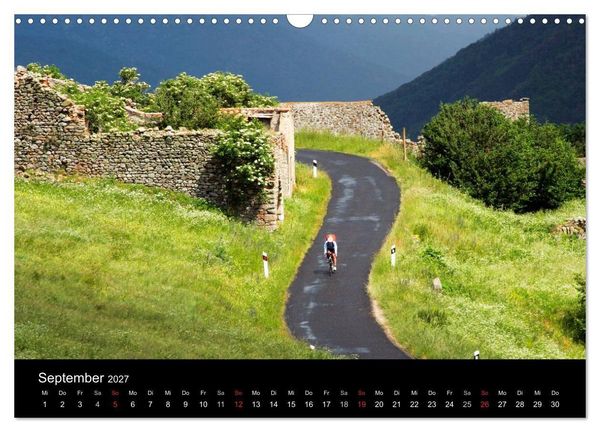 Produktbild: Pyren&auml;enp&auml;sse mit dem Rennrad 2027 (Wandkalender 2027 DIN A3 quer), CALVENDO Monatskalender