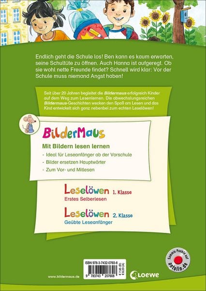 Produktbild: Bildermaus - Geschichten vom ersten Schultag