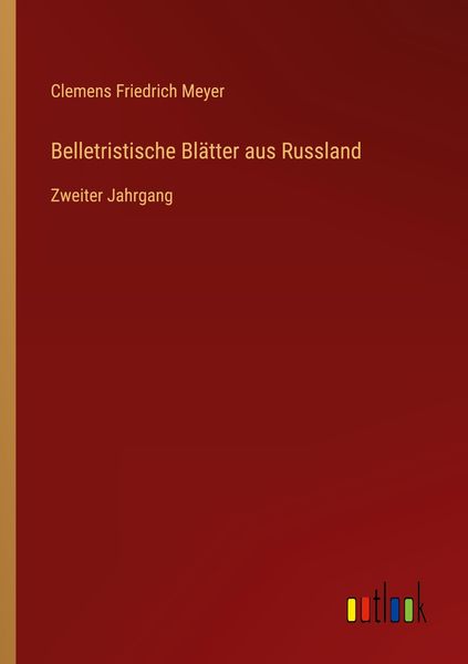Produktbild: Belletristische Bl&auml;tter aus Russland
