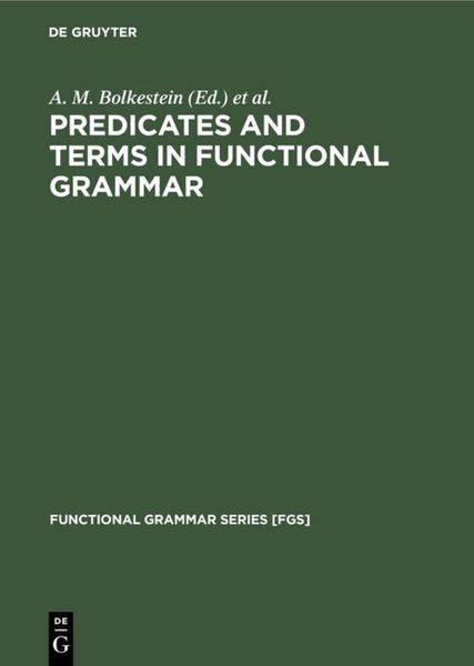 Produktbild: Predicates and Terms in Functional Grammar