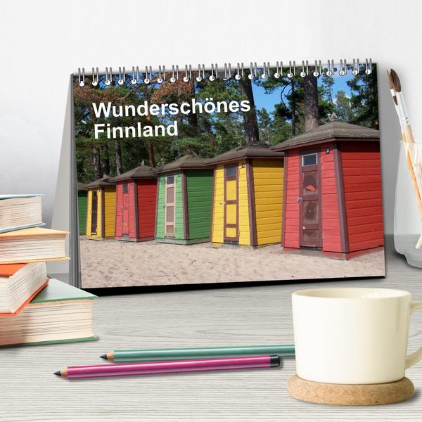 Produktbild: Wundersch&ouml;nes Finnland (Tischkalender 2026 DIN A5 quer), CALVENDO Monatskalender