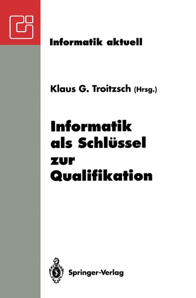Produktbild: Informatik als Schl&uuml;ssel zur Qualifikation