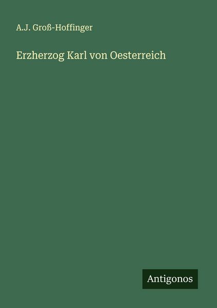 Produktbild: Erzherzog Karl von Oesterreich