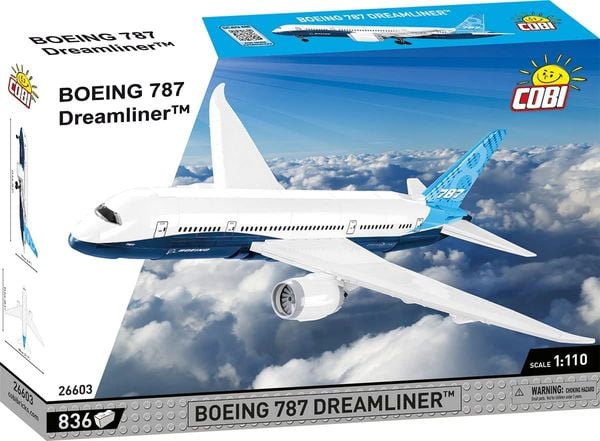 Produktbild: COBI 26603 - Boeing 787 Dreamliner, Passagierflugzeug, 836 Teile, Bausatz