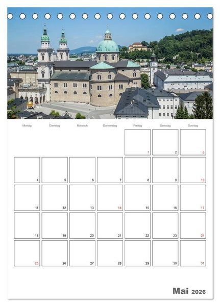 Produktbild: Bezauberndes SALZBURG / Terminplaner (Tischkalender 2026 DIN A5 hoch), CALVENDO Monatskalender