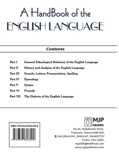 Produktbild: A HandBook of the English Language