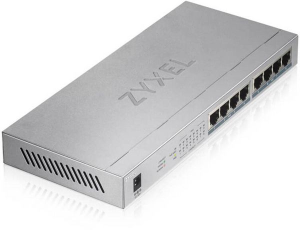 Produktbild: ZyXEL GS1008HP-EU0101F GS1008-HP Netzwerk Switch 8 Port 2000MBit/s PoE-Funktion