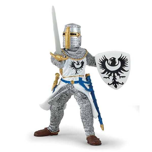 Produktbild: Spielfigur Wei&szlig;er Ritter mit Schwert 10cm