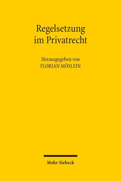 Produktbild: Regelsetzung im Privatrecht