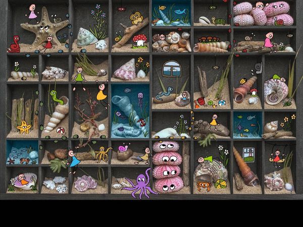 Produktbild: CALVENDO Puzzle Pankies lieben das Meer | 1000 Teile Lege-Gr&ouml;&szlig;e 64x48cm Foto-Puzzle f&uuml;r gl&uuml;ckliche Stunden