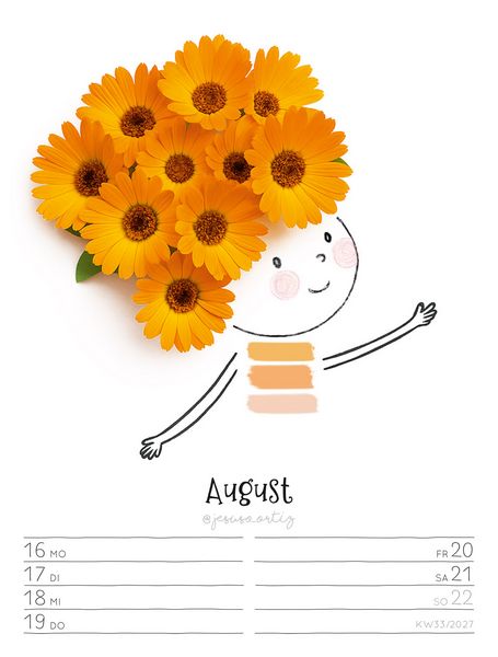 Produktbild: Little Dreams Wochenplaner Kalender 2027