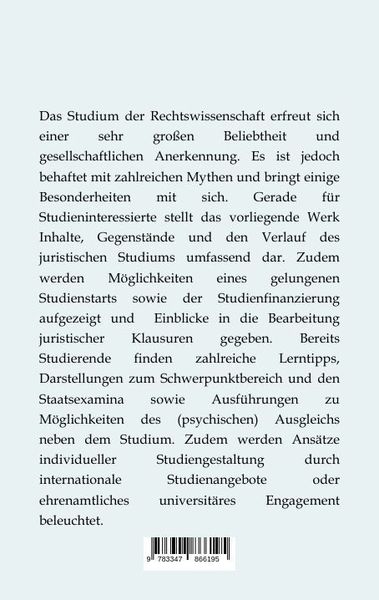 Produktbild: Der Weg durchs juristische Studium -