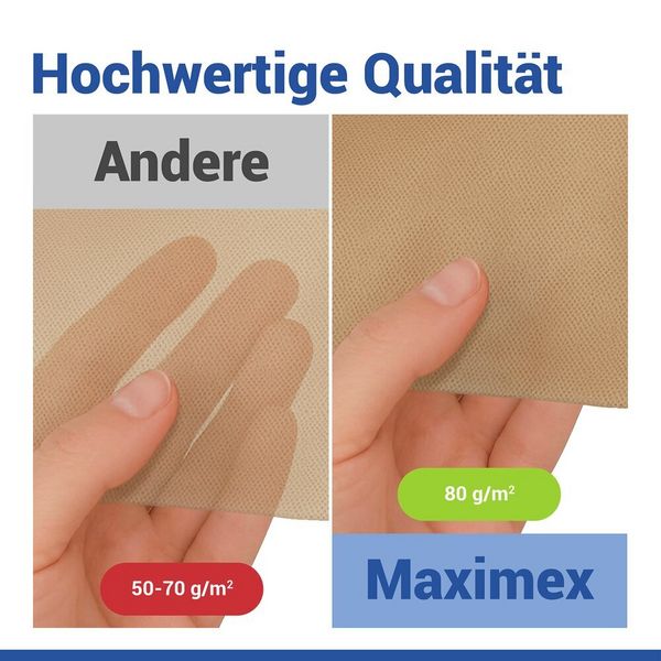 Produktbild: Pflanzenschutz-Vlies 180 x 120 cm, Beige, rei&szlig;festes Wintervlies f&uuml;r Pflanzen