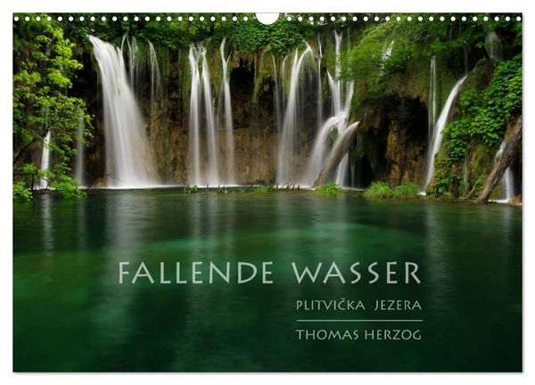 Produktbild: FALLENDE WASSER (Wandkalender 2026 DIN A3 quer), CALVENDO Monatskalender