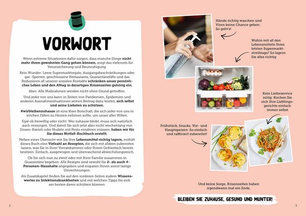 Produktbild: #wirbleibenzuhause &ndash; Das Kochbuch f&uuml;r alle Krisen und Notf&auml;lle