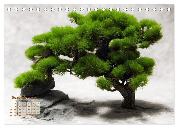 Produktbild: T&auml;uschend echt KI-Bonsais (Tischkalender 2026 DIN A5 quer), CALVENDO Monatskalender