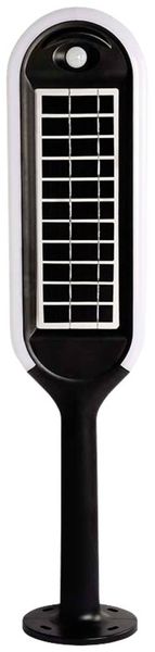 Produktbild: V-TAC 6666 VT-945 Solar-Au&szlig;enstandleuchte mit Bewegungsmelder LED 5.00W Wei&szlig;, Schwarz