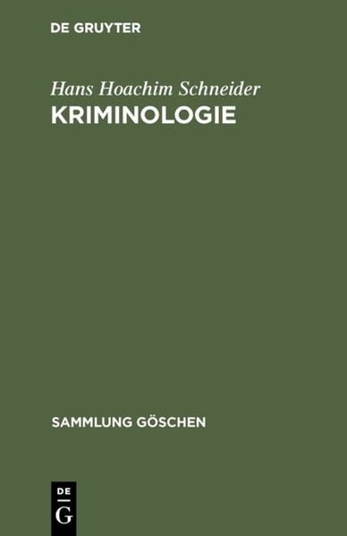 Produktbild: Kriminologie