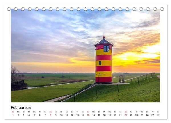 Produktbild: OSTFRIESLAND Strand und Mee(h)r (Tischkalender 2026 DIN A5 quer), CALVENDO Monatskalender