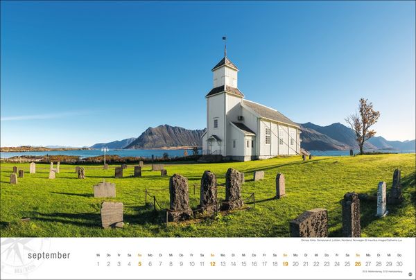 Produktbild: Hurtigruten Globetrotter Kalender 2027 - Von unber&uuml;hrten Fjorden und stillen Bergen