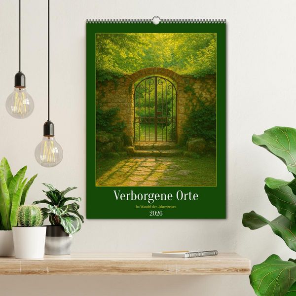 Produktbild: Verborgene Orte im Wandel der Jahreszeiten (Wandkalender 2026 DIN A2 hoch), CALVENDO Monatskalender