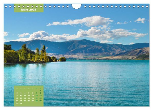 Produktbild: Erlebe mit mir das Naturwunder Neuseeland die S&uuml;dinsel (Wandkalender 2026 DIN A4 quer), CALVENDO Monatskalender