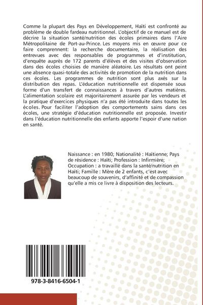 Produktbild: Promotion de la nutrition dans les &eacute;coles primaires d'Haiti
