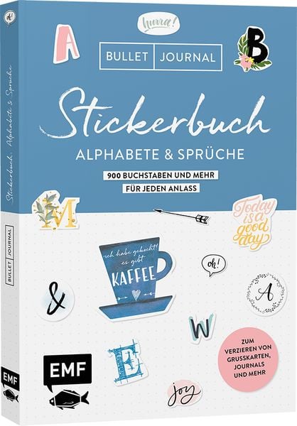 Produktbild: Bullet Journal – Stickerbuch Alphabete und Sprüche: 1000 Buchstaben und mehr für jeden Anlass