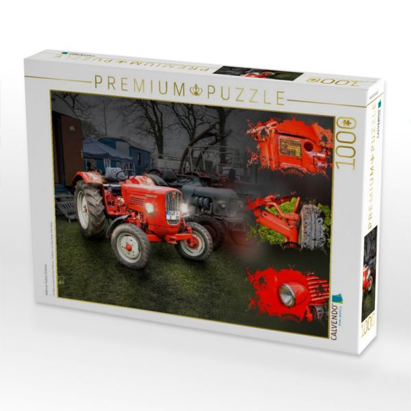 Produktbild: CALVENDO Puzzle Oldtimer Traktor G&uuml;ldner | 1000 Teile Lege-Gr&ouml;&szlig;e 64x48cm Foto-Puzzle f&uuml;r gl&uuml;ckliche Stunden