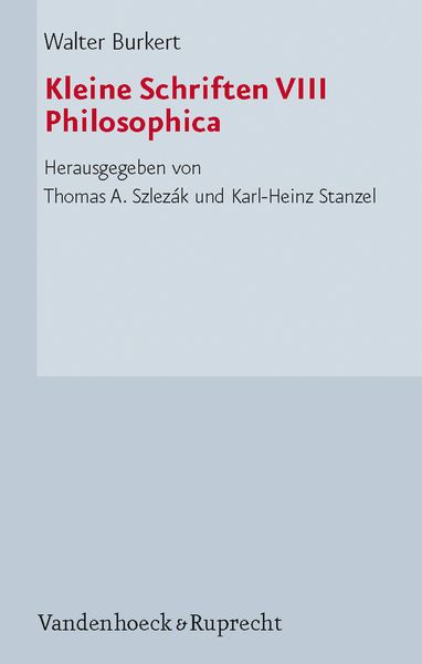 Produktbild: Kleine Schriften VIII