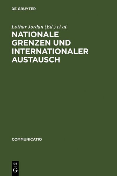 Produktbild: Nationale Grenzen und internationaler Austausch