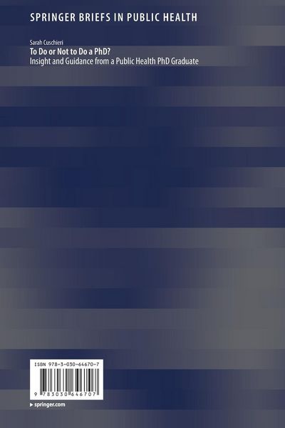 Produktbild: To Do or Not to Do a PhD?