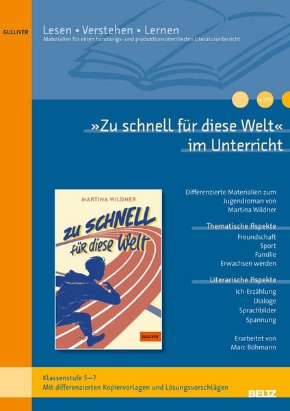 Produktbild: &raquo;Zu schnell f&uuml;r diese Welt&laquo; im Unterricht