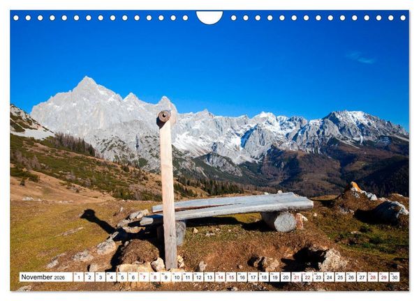 Produktbild: Kraftpl&auml;tze in den Bergen (Wandkalender 2026 DIN A4 quer), CALVENDO Monatskalender