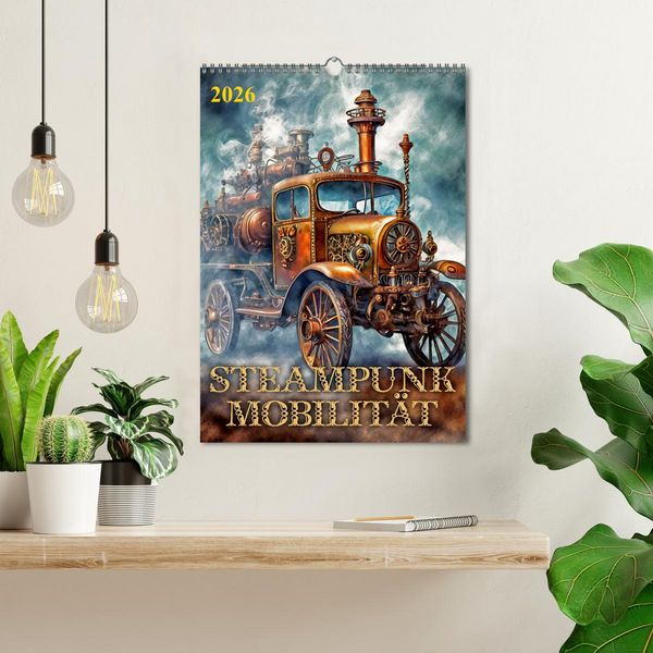 Produktbild: Steampunk Mobilit&auml;t (Wandkalender 2026 DIN A3 hoch), CALVENDO Monatskalender