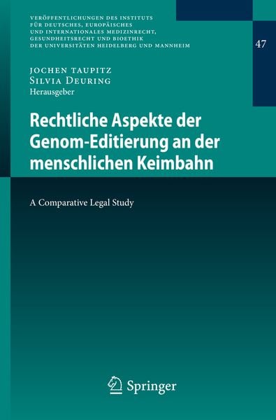 Produktbild: Rechtliche Aspekte der Genom-Editierung an der menschlichen Keimbahn