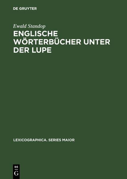 Produktbild: Englische W&ouml;rterb&uuml;cher unter der Lupe