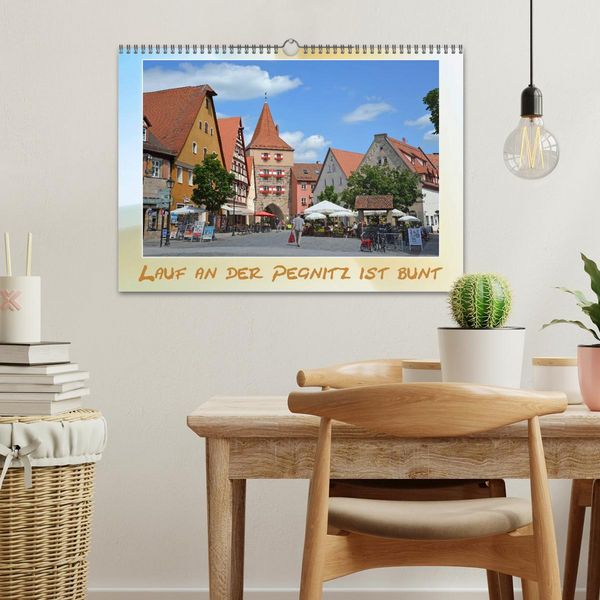 Produktbild: Lauf an der Pegnitz ist bunt (Wandkalender 2026 DIN A3 quer), CALVENDO Monatskalender