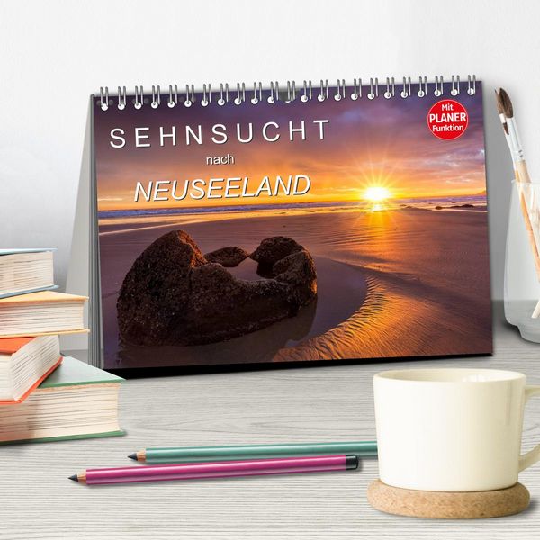 Produktbild: Sehnsucht nach Neuseeland (Tischkalender 2026 DIN A5 quer), CALVENDO Monatskalender