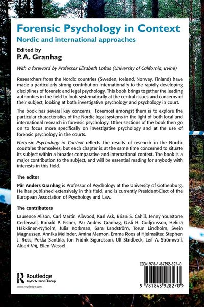 Produktbild: Forensic Psychology in Context