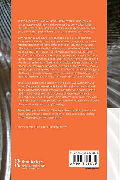 Produktbild: Late Modernity and Social Change