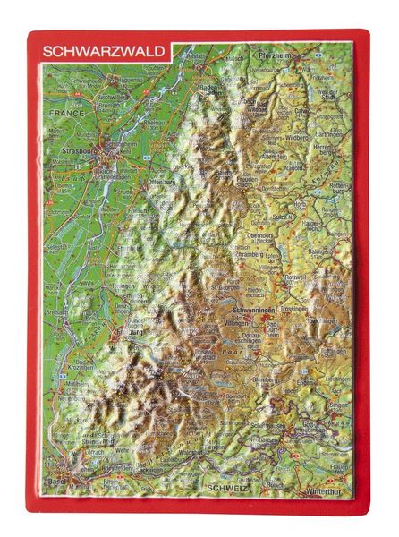 Produktbild: Reliefpostkarte Schwarzwald