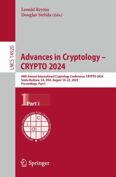 Produktbild: Advances in Cryptology &ndash; CRYPTO 2024