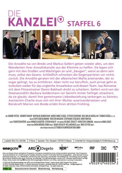 Produktbild: Die Kanzlei - Staffel 6 [3 DVDs]