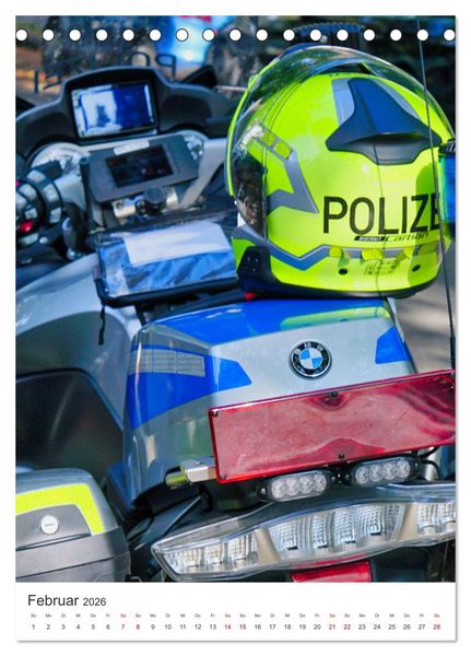 Produktbild: Tag der Polizei (Tischkalender 2026 DIN A5 hoch), CALVENDO Monatskalender