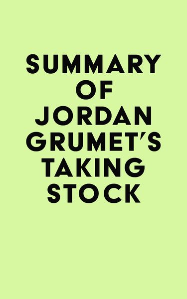 Produktbild: Summary of Jordan Grumet's Taking Stock
