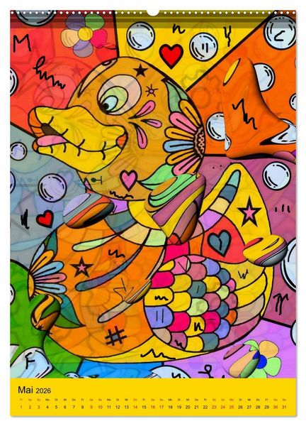 Produktbild: Nico Bielows Dia los Muertos (Wandkalender 2026 DIN A2 hoch), CALVENDO Monatskalender