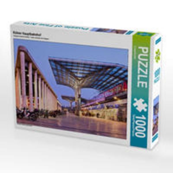 CALVENDO Puzzle Kölner Hauptbahnhof | 1000 Teile Lege-Größe 64x48cm Foto-Puzzle für glückliche Stunden
